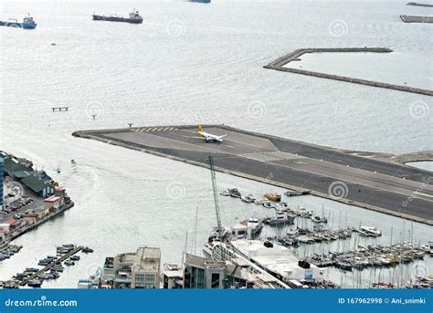 Gibraltar National Airport Runway, Gibraltar Editorial Stock Photo ...