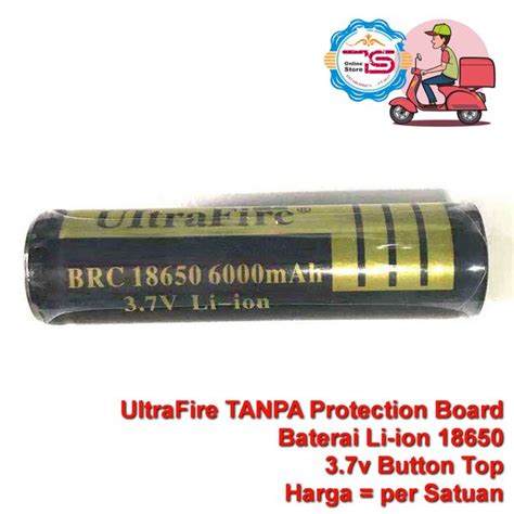 Jual Cptd Ultrafire Baterai Li Ion Mah V Button Top Murah