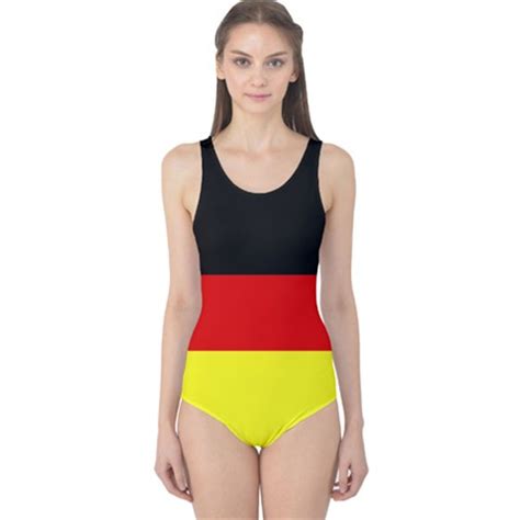 Germany Flag One Piece Swimsuit Bikini Globalkinis