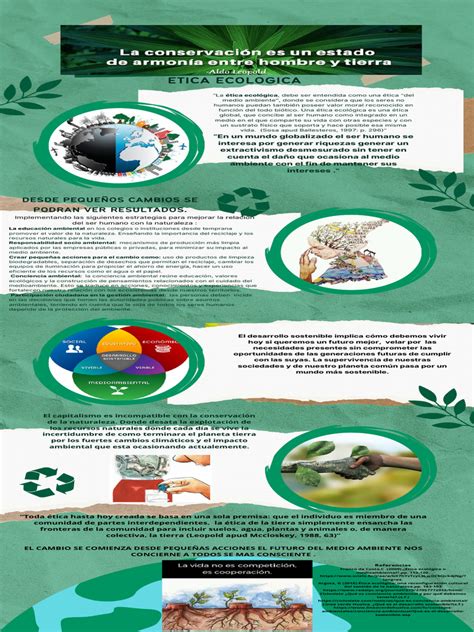 Infografía Cuidado Del Medio Ambiente Moderno Verde Pdf Entorno Natural Desarrollo Sostenible