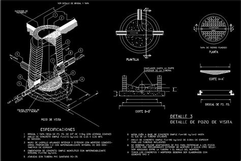 Detail Of Manhole DWG Detail For AutoCAD Designs CAD