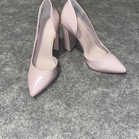 Light Pink Nude Asos Square High Heel Formal Depop