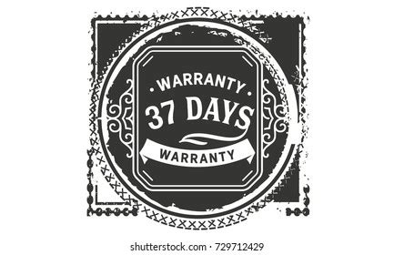 Days Warranty Icon Vintage Rubber Stock Vector Royalty Free