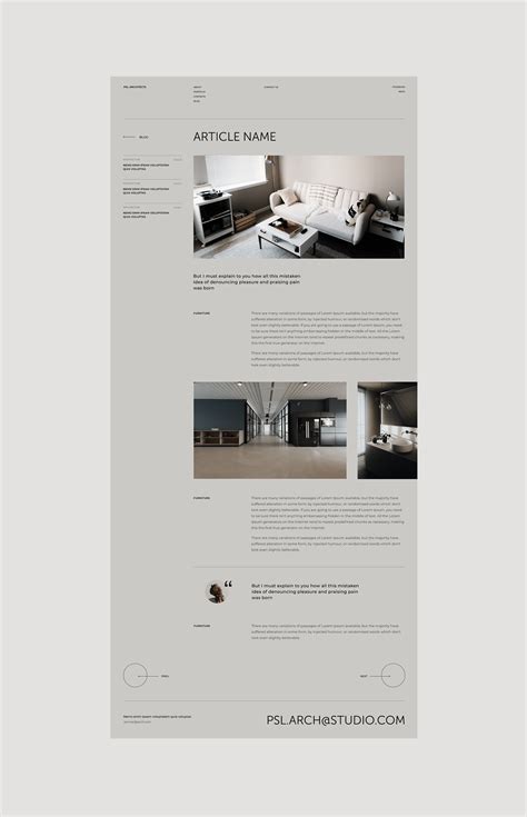 Psl Architects Corporate Website Ui Ux On Behance