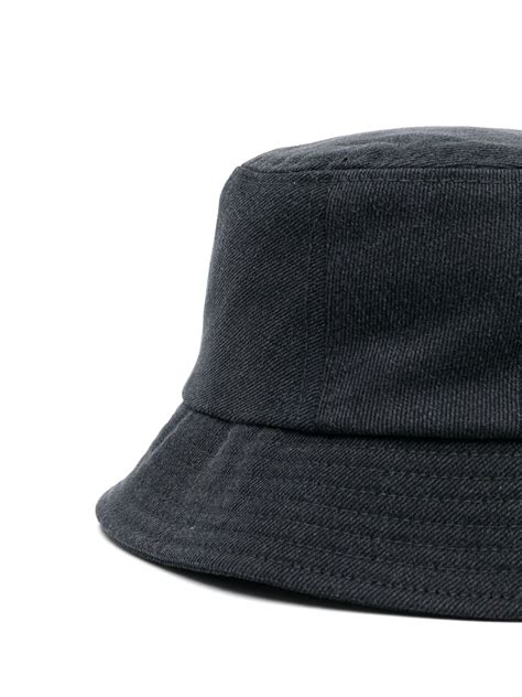 Isabel Marant Logo Embroidered Bucket Hat In Grey Modesens