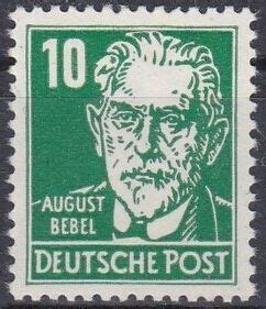 Stamp August Bebel Germany Democratic Republic Ddr