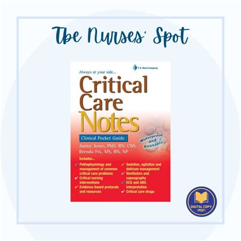 Critical Care Notes Clinical Pocket Guide [f A Davis Notes Series] Lazada Ph