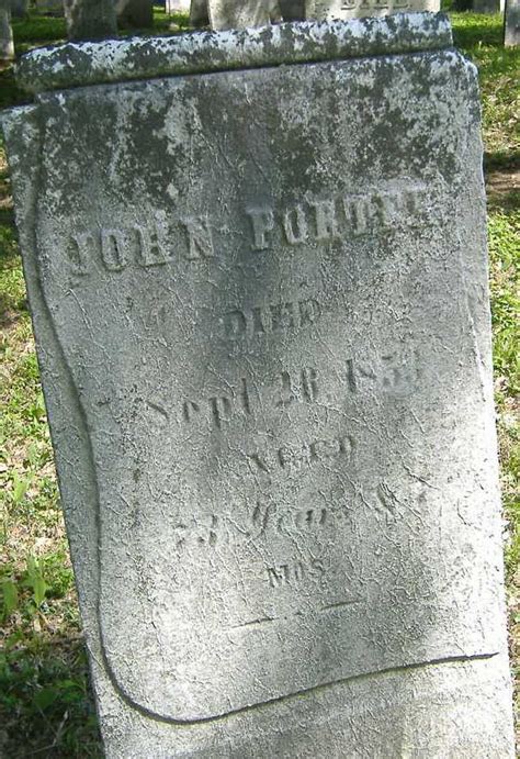 John Porter 1780 1853 Mémorial Find a Grave