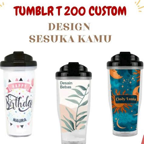 Jual Cetak Tumbler Insert T Plus Gambar Custom Tumblr Harga Spesial