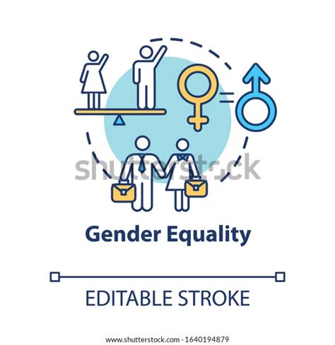 Gender Equality Concept Icon Sex Discrimination Stock Vector Royalty Free 1640194879