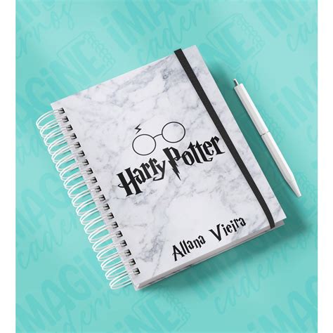 Caderno Personalizado Nome Harry Potter 8 Shopee Brasil