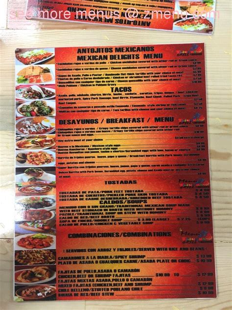 Online Menu Of Tijuana Grill And Tacos Restaurant Las Vegas Nevada 89102 Zmenu