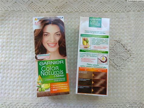 Краска для волос Garnier Color naturals creme - «Отзыв об оттенке 6.34 ...