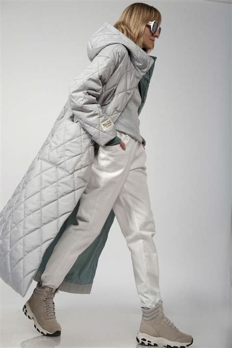 Пальто NUDE серый купить с доставкой по России Интернет магазин BelaRosso shop ru Пальто