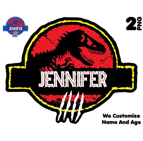 Custom Jurassic Park Jurassic World Cake Topper Cupcake Toppers Personalised Printable