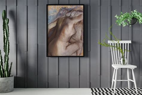 Edgar Degas After The Bath Woman Drying Herself Canvas Poster Art Reproduction Nude Wall Art