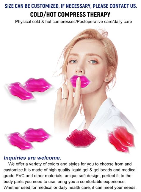 Hot Cold Mini Cooling Lip Gel Filler Shaped Ice Pack For Mouth Injections Injuries Bruises Buy