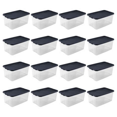 Sterilite 116 Qt Heavy Duty Box Stackable Storage Bin W Latching Lid