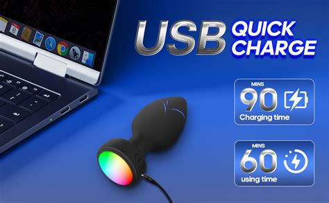 Amazon Anal Plug Vibrator With Pcs Butt Plug Modes Vibrating Butt Plug Led Color