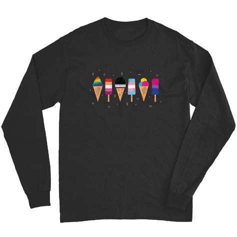 Gay Pride Ice Cream Lgbtq Pride Parade Rainbow Flag Lesbian Gifts Long
