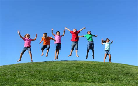 Group Of Multi Ethnic Kids Jumping Together Edgewood Center For