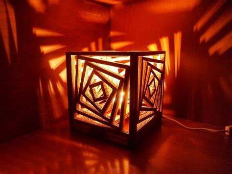 Handmade Night Light Designs Cardboard Box Crafts Cardboard Crafts