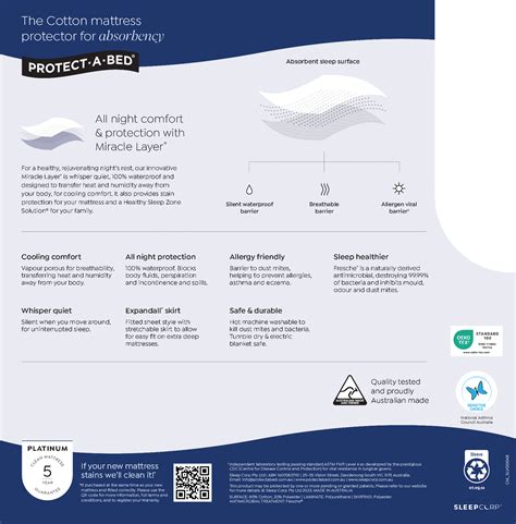 Protect-A-Bed Cotton Terry - Double Mattress Protector | Beds Australia