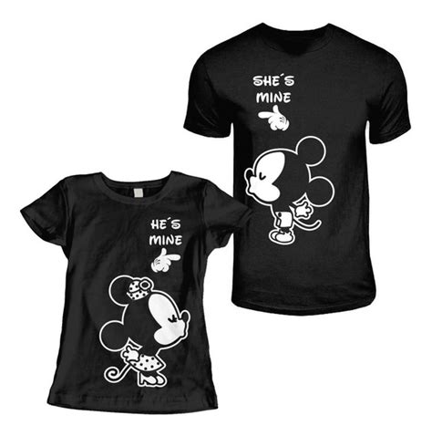 Venta Playeras Para Parejas De Mickey Y Minnie En Stock