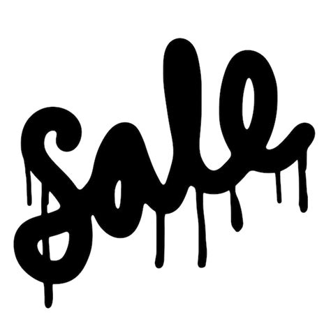 Premium Vector Graffiti Sale Text Sprayed In Black Over White