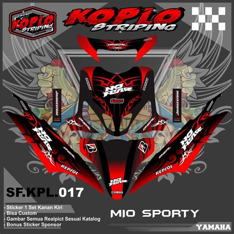 Jual Stiker Decal Full Body Motor Yamaha Mio Sporty Sticker Decal