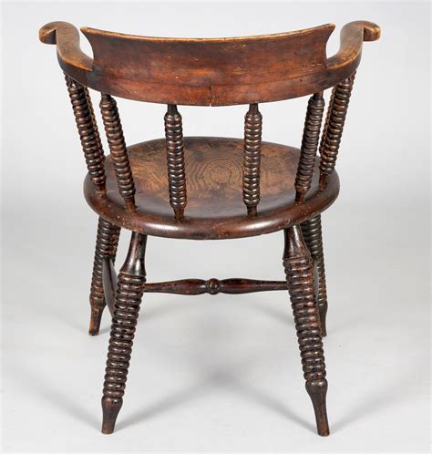 Elm Bobbin Turned Windsor Armchair