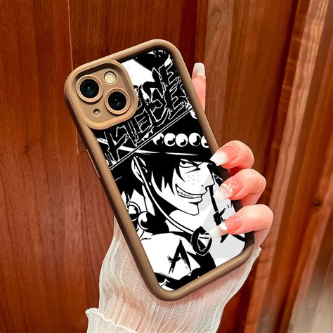 Hontinga For Infinix Smart 9 Hot 50i Back Cover Anime Luffy Pattern Case Ladder Soft Rubber