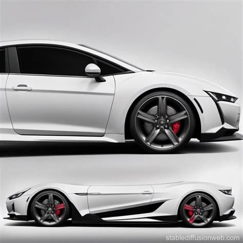 Side View Of Nondescript Car Stable Diffusion Online