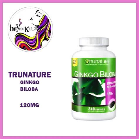 Trunature Ginkgo Biloba Mg Softgels Shopee Philippines