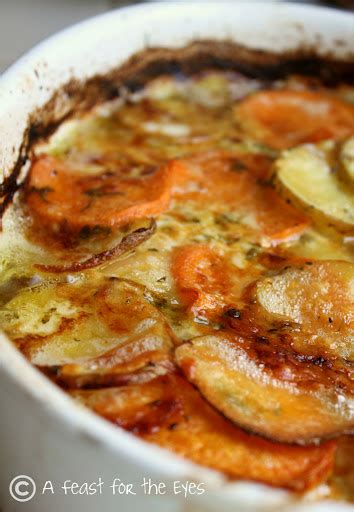 Scalloped Yukon Gold And Sweet Potato Gratin With Fresh Herbs Recipe 4