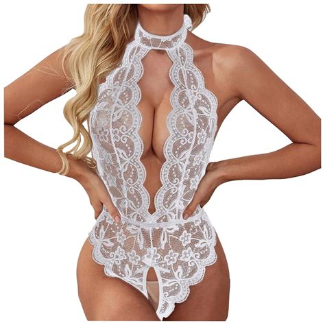 Biggon Sexy Open Cup And Open Crotch Lace Lingerie Set Three Point For Women Walmart