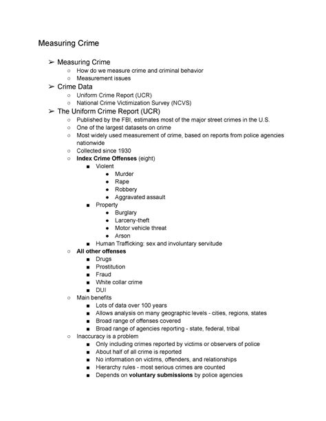 Week Three Lecture Pt 2 Measuring Crime Measuring Crime How Do We