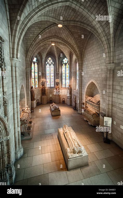 A crypt in The Cloisters and gardens, Fort Tryon Park, New York City ...