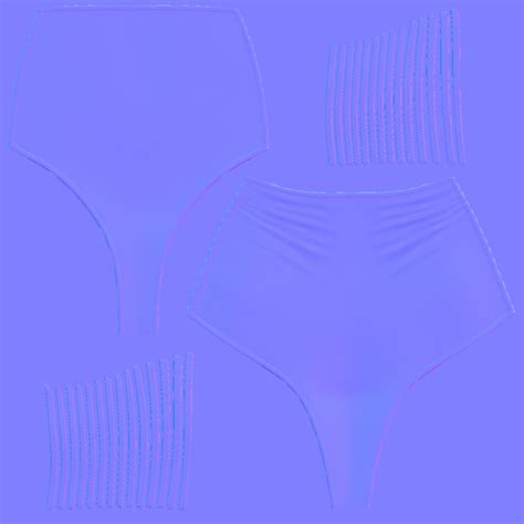 3D Model Strappy High Waisted Bikini Bottom VR AR Low Poly CGTrader