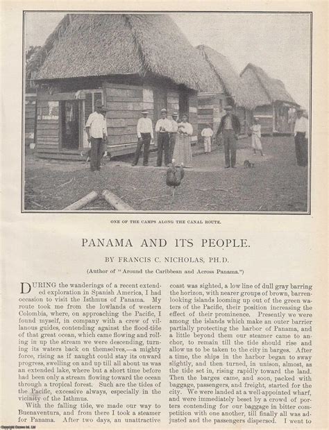 Panama and its People; Latin-American Views of Panama and the Canal