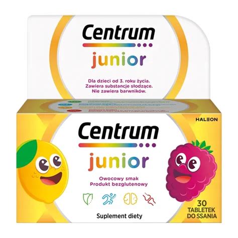 Centrum Junior witaminy i minerały dla dzieci 30 tabletek do ssania