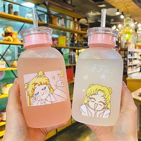 Softness Daily On Twitter Sailor Moon Glass Water Bottles