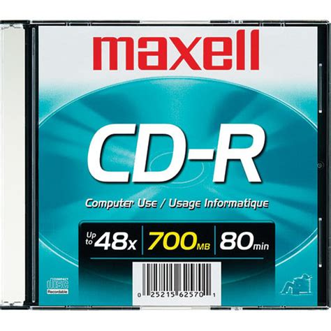 Maxell CD-R 700MB Disc 648201 B&H Photo Video