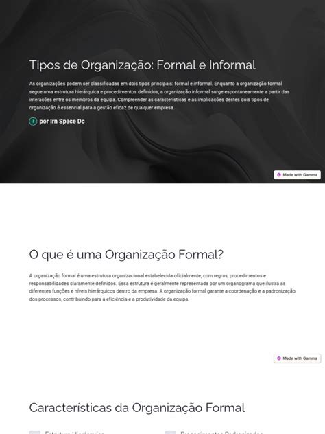 O Que São Formas De Organização