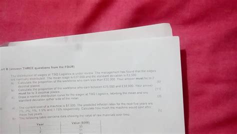 Solved art B (answer THREE questions from the FOUR) The | Chegg.com