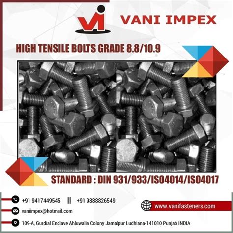 Black High Tensile Bolts At Best Price In Ludhiana Champion Enterprises