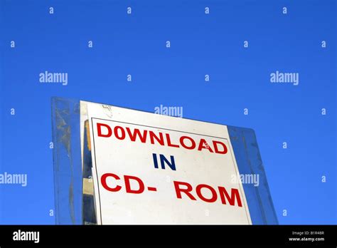 Photo Card Download Cd Rom Dvd Sign Outside Shop Stock Photo Alamy