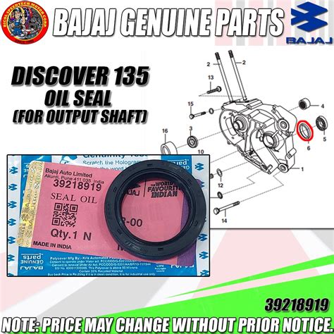 DISCOVER 135 OIL SEAL FOR OUTPUT SHAFT KMC Genuine 39218919