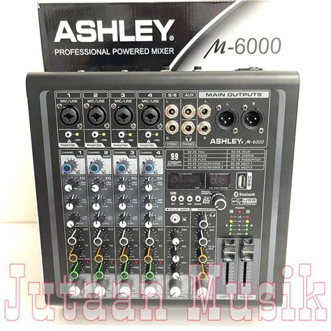 Power Mixer Ashley M 6000 M6000 M 6000 Profesional 6 Channel Bluetooth