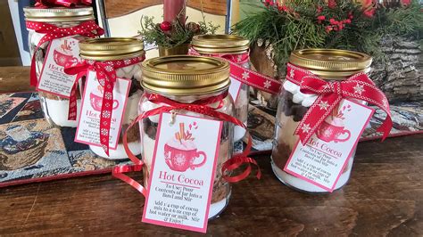 Hot Cocoa In A Mason Jar Gift With Free Printable Tags The Outdoor Apothecary